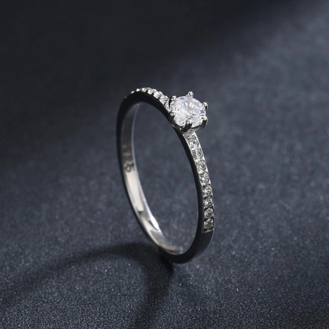 Anel De Prata Feminino Frigg Aliança Noivado