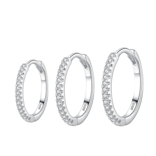 Brinco de Prata Hera Cravejado Zircônias