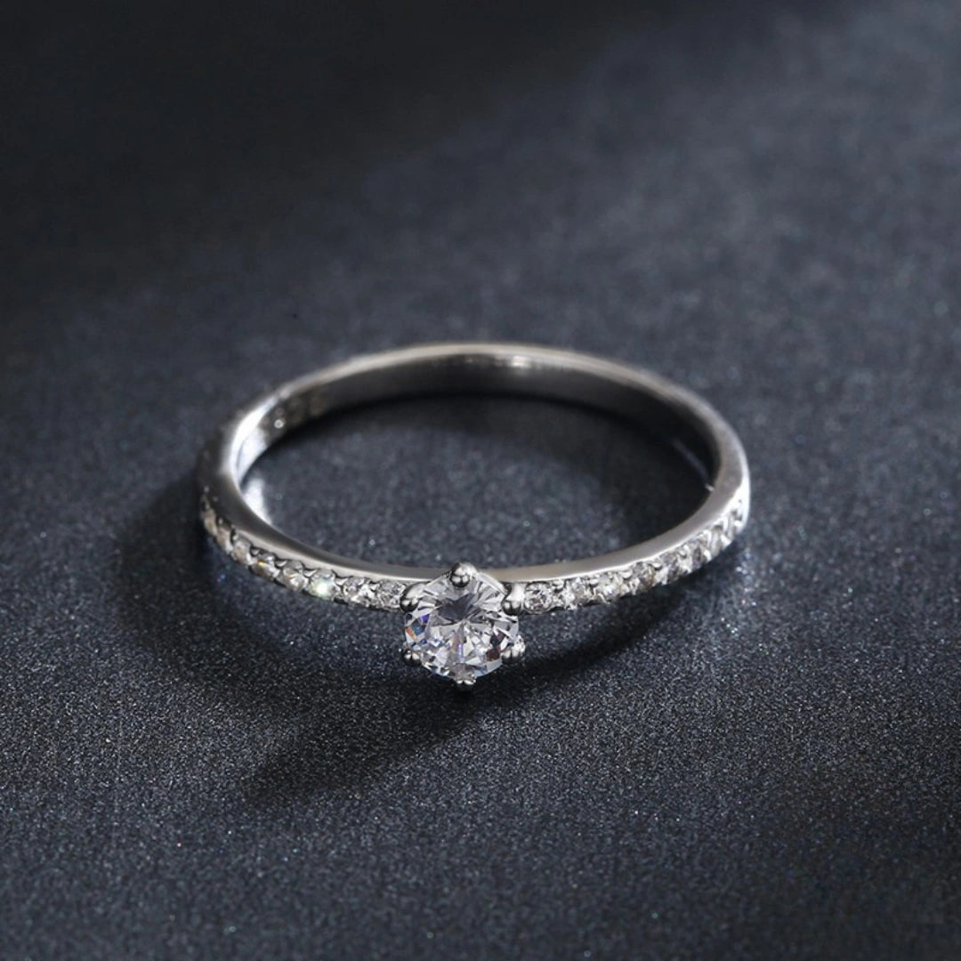 Anel De Prata Feminino Frigg Aliança Noivado