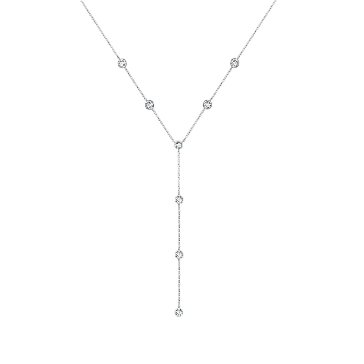 Colar de Prata Selene em Y