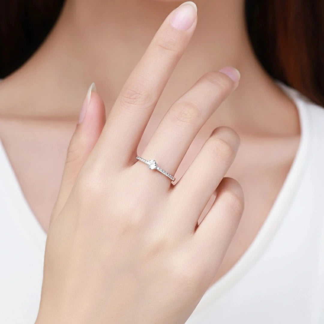 Anel De Prata Feminino Frigg Aliança Noivado